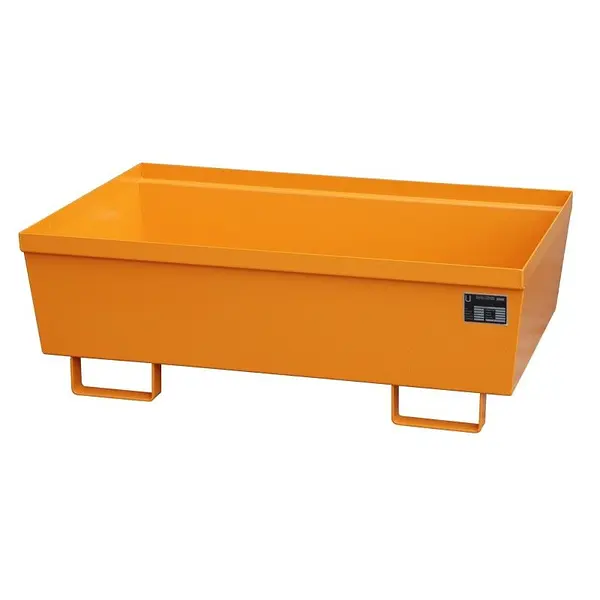 Collector tray painted yellow orange