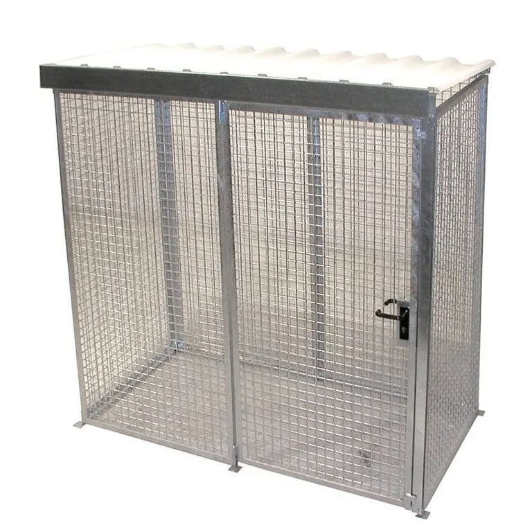 Gas bottle storage container galvanized steel
