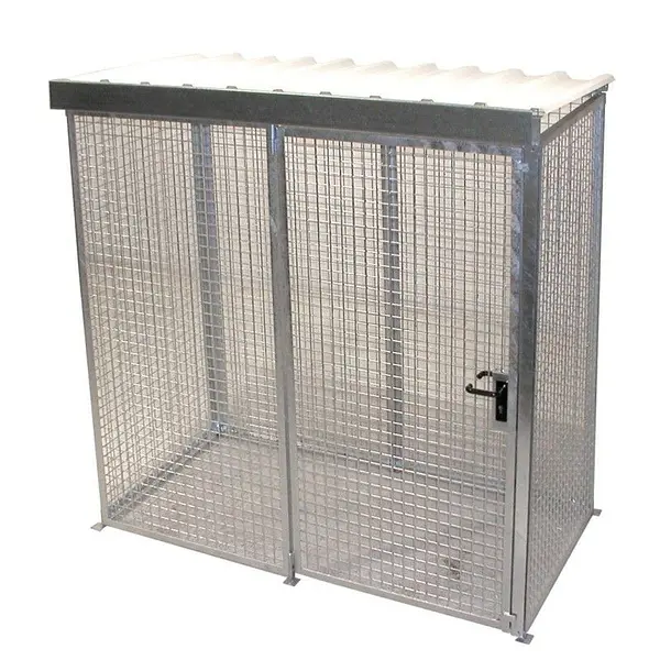 Gas bottle storage container galvanized steel
