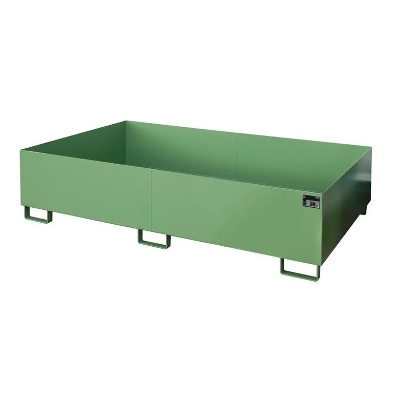 Smooth shelf, painted, green