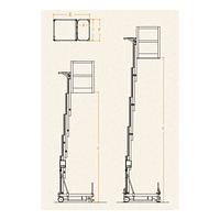 Plataforma Elevadora Manual 200kg a 5,25m Elevación