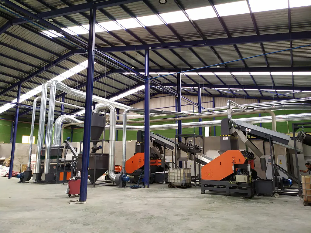 Complete recycling lines