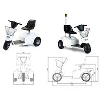 Electric vehicle 300kg driver sitting