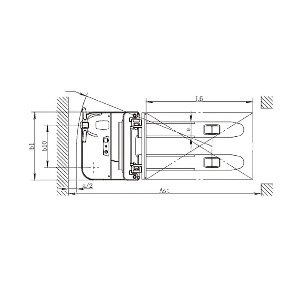 Apilador eléctrico LITIO de 2000kg con altura de elevación de 5000mm