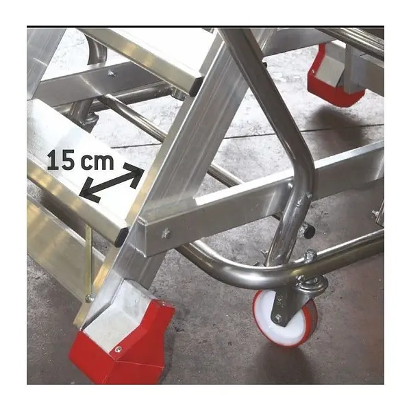 Mini aluminum scaffolding ladder support