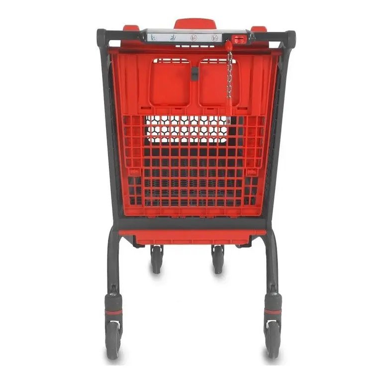 Plastic 240L supermarket and warehouse trolley