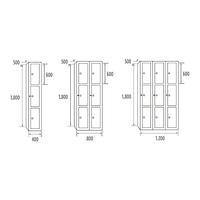 Multi-door welding locker 3 doors