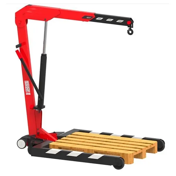 Grúa manual 2000kg plegable para pallets