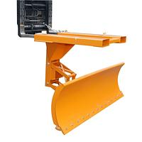 Snow plow with pendulum suspension and adjustable blade