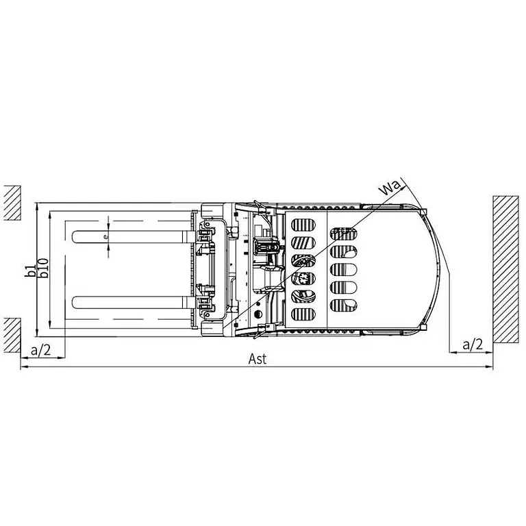 TYMBIA lithium 3-wheel forklift 1200kg with triplet mast 4500mm