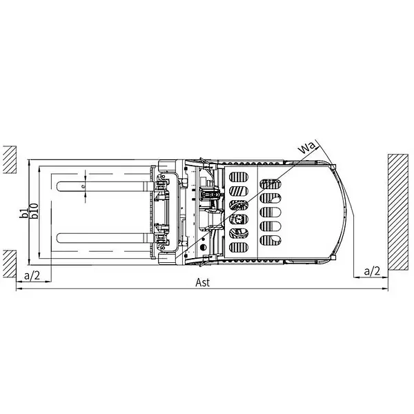 TYMBIA lithium 3-wheel forklift 1200kg with triplet mast 4500mm