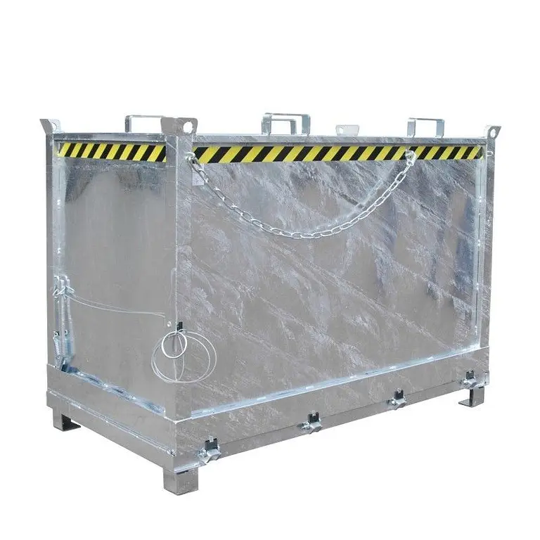 Contenedor con base Drop Away, galvanizado en caliente