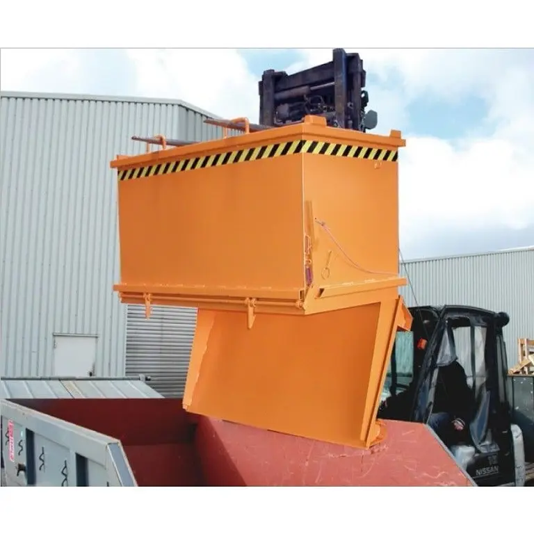 Container with lower discharge 0.5m3 1000kg capacity