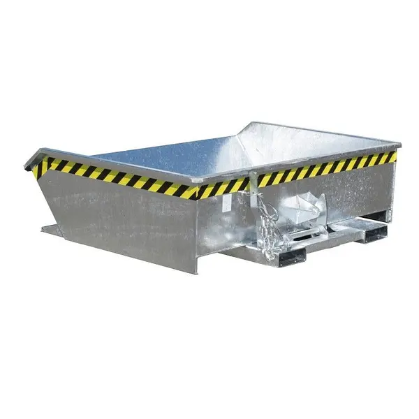 Mini contenedor basculante, galvanizado en caliente