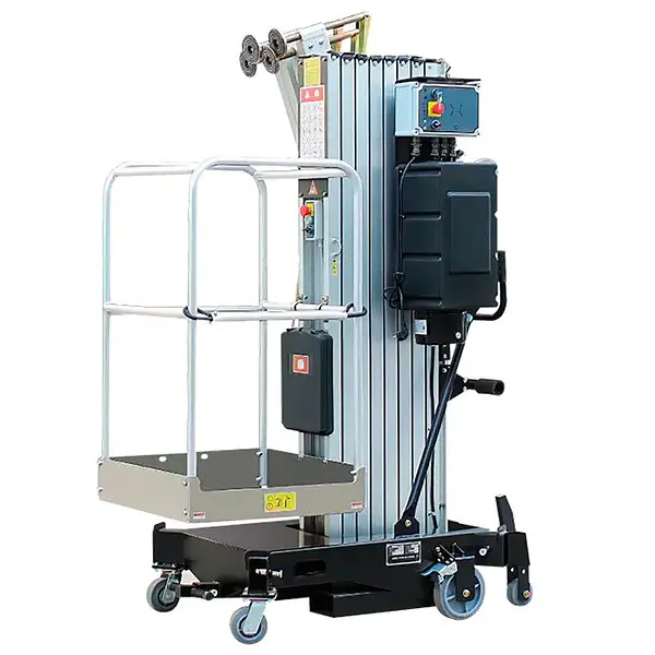 Plataforma Elevadora mástil vertical 10,4m-136kg (batería)
