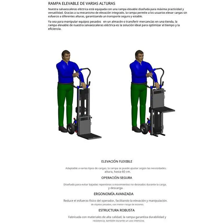 Carro subescaleras 150kg (eléctrico)