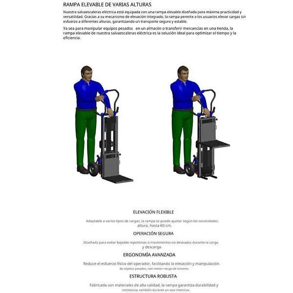 Carro subescaleras 150kg (eléctrico)