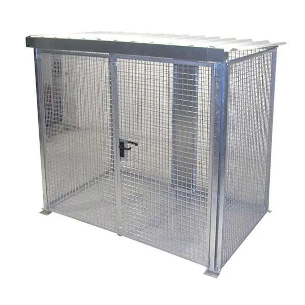 Gas bottle storage container galvanized steel