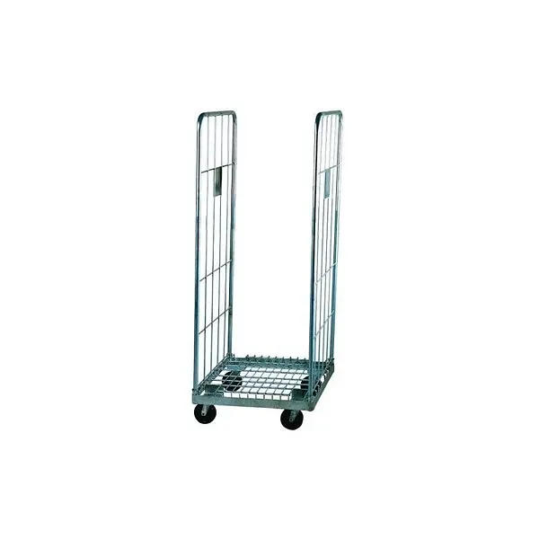 Cart with wheels and open by the sides