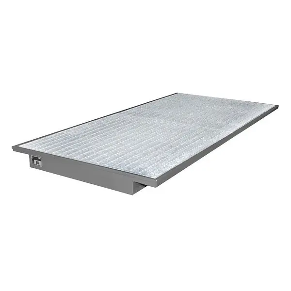 Fregadero suspendido pintado gris ratón