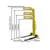 Pallet rack mobile claws 2000 kg