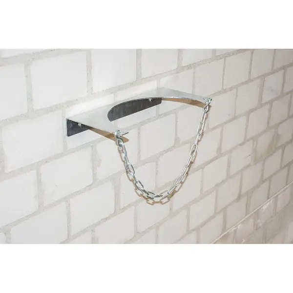 Wall support for gas bottle, hot galvanized