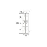 Modulo taquillas 3 doors