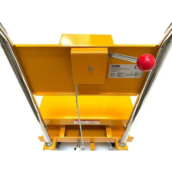 Mesa de elevación manual de 750kg con mecanismo de tijera