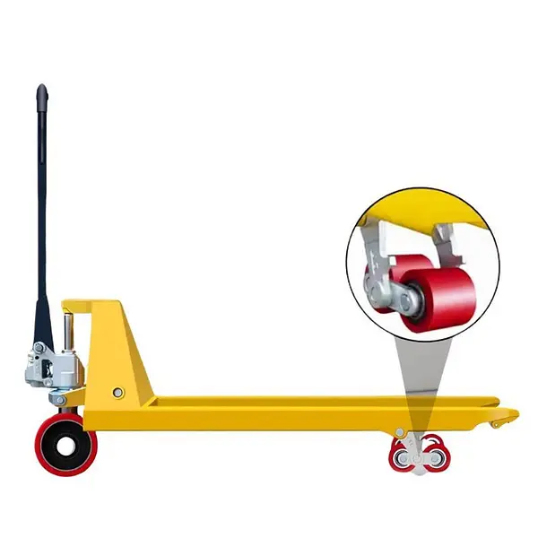 Pack of 4 polyurethane rollers for manual pallet truck