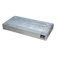 Galvanized floor protection tray for hazardous liquids