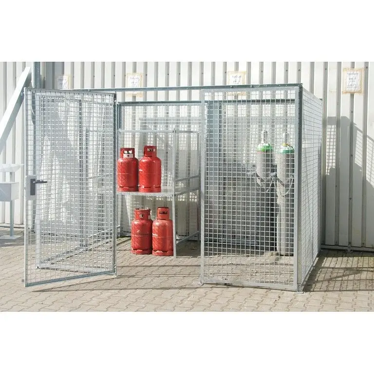 Gas bottle storage container galvanized steel