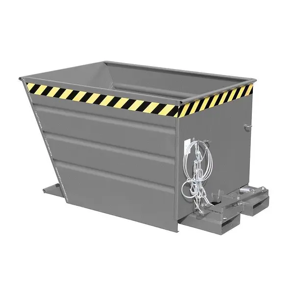 Container tilting, painted, gray mouse