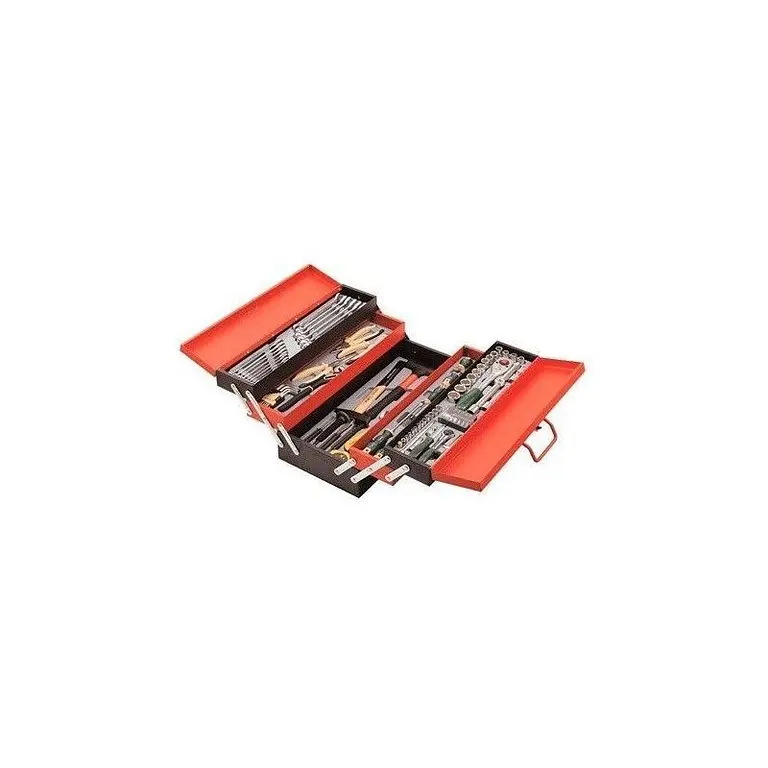 Box of tools with 101 tools and 3 heights