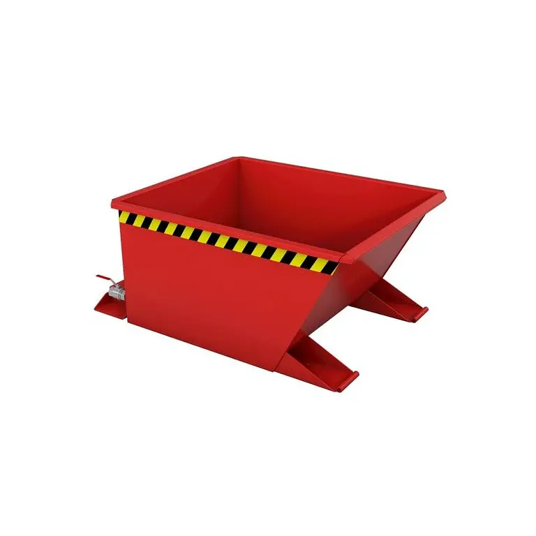 Contenedor de virutas, pintado, Rojo fuego