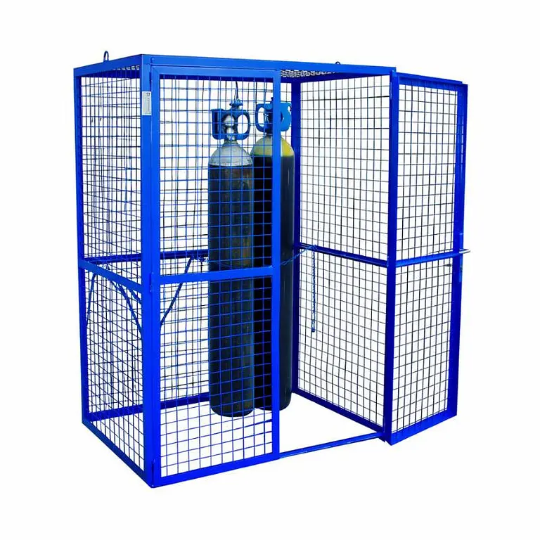 Casa para botellas de gas para 8 botellas con malla