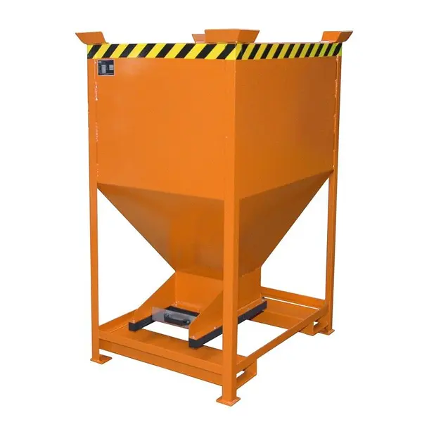 Silo Container, pintado, Amarillo naranja
