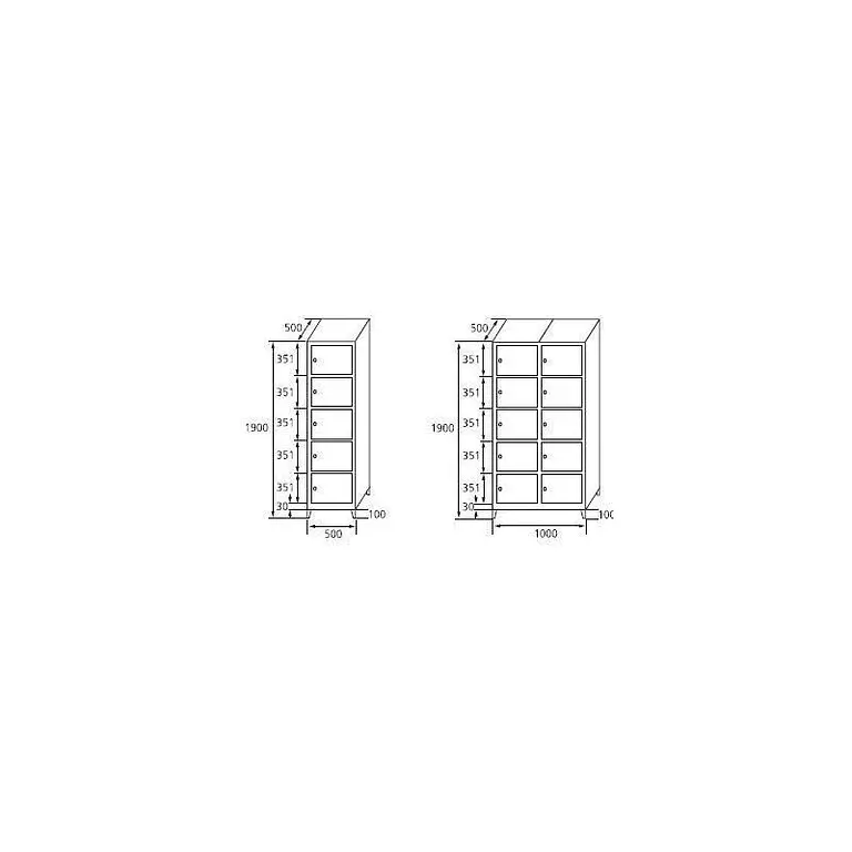 Locker soldered 5 doors