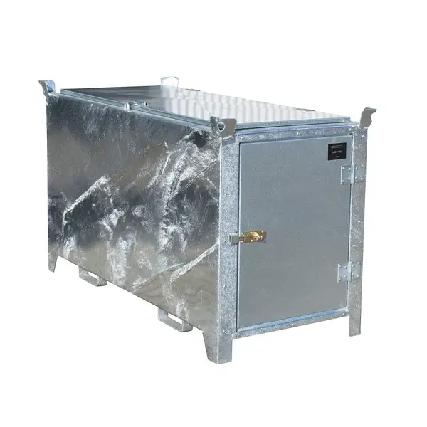 Fluorescent tube box, hot galvanized