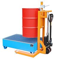 Apilador elevador de bidones con rodillos 300kg y 600mm
