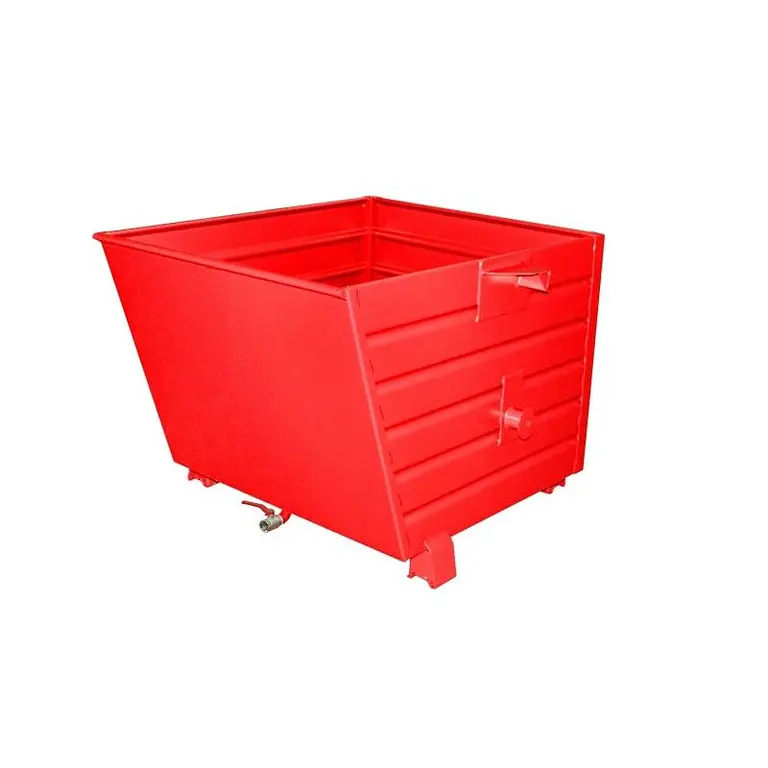 Volquete apilable de virutas, pintado, Rojo fuego