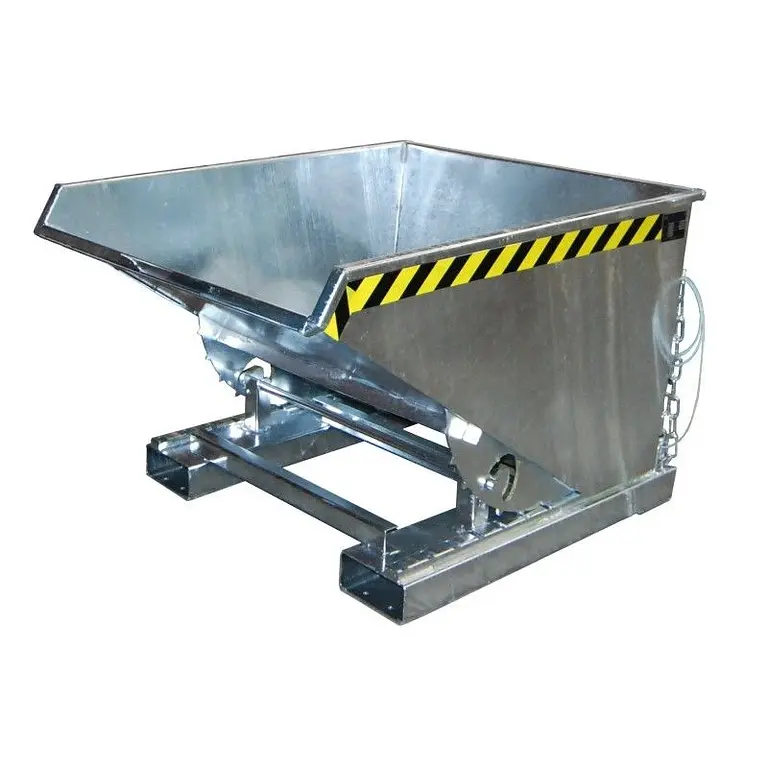 Contenedor basculante, galvanizado en caliente
