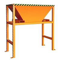Tilting Container filler, painted, Orange yellow