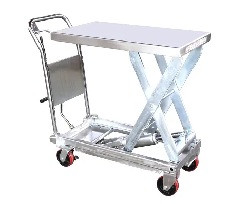 Galvanised and stainless steel table YSG50