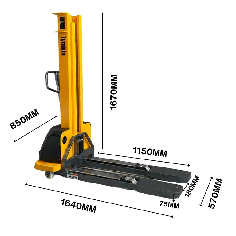Self-supporting stacker 1000kg to 1300mm
