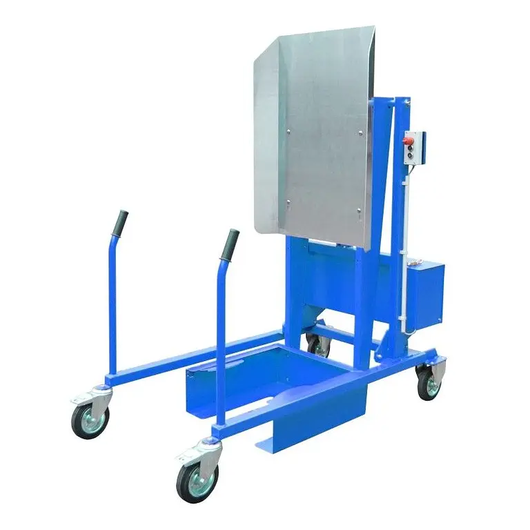 Drunk container flyer with wheels, painted, light blue