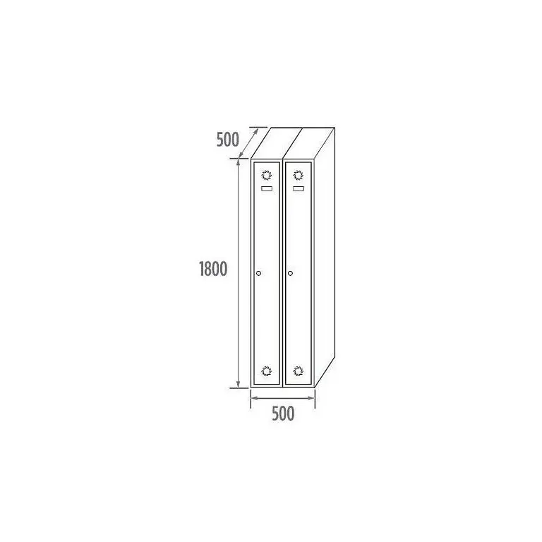 Modulo taquillas 1 puerta