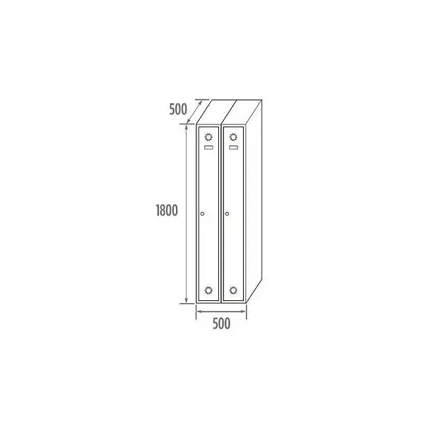 Lockers module 1 door