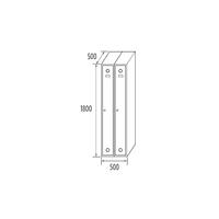 Modulo taquillas 1 puerta