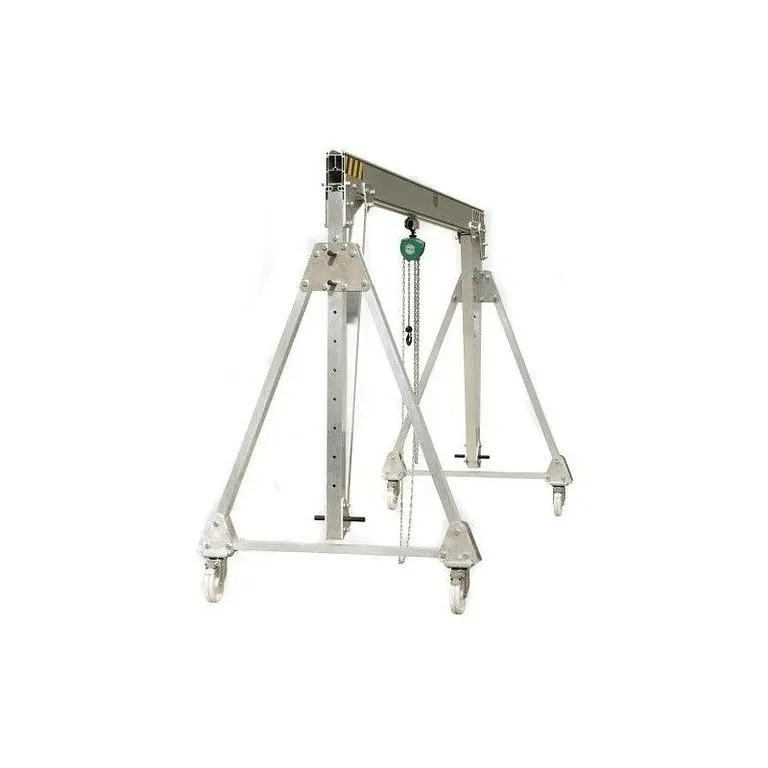 Aluminum gantry crane with wheels