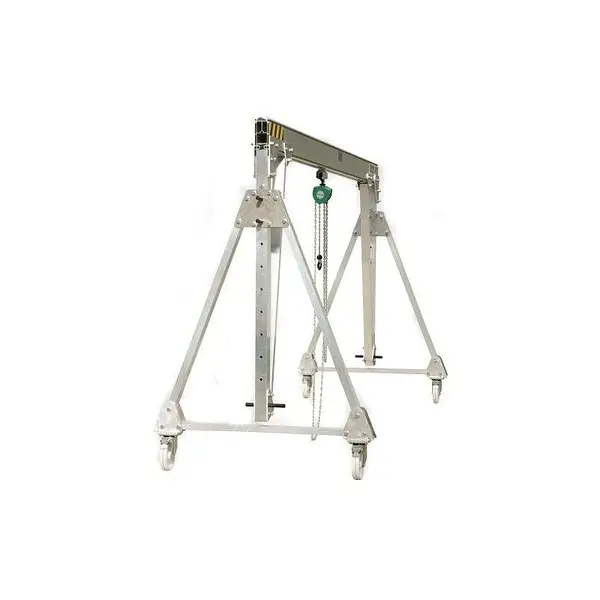 Aluminum gantry crane with wheels